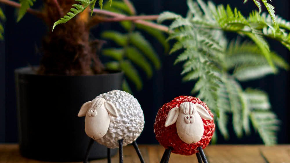 Characterful Gifts: Greyhound Bookends, Ceramic Sheep and Wooden Robins