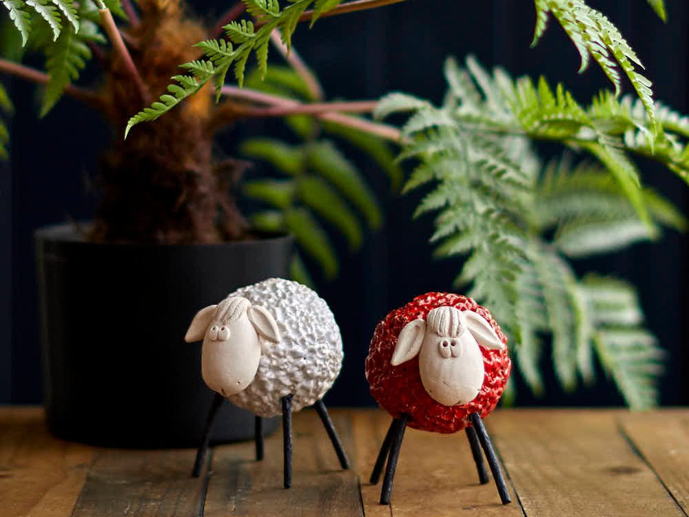 Characterful Gifts: Greyhound Bookends, Ceramic Sheep and Wooden Robins