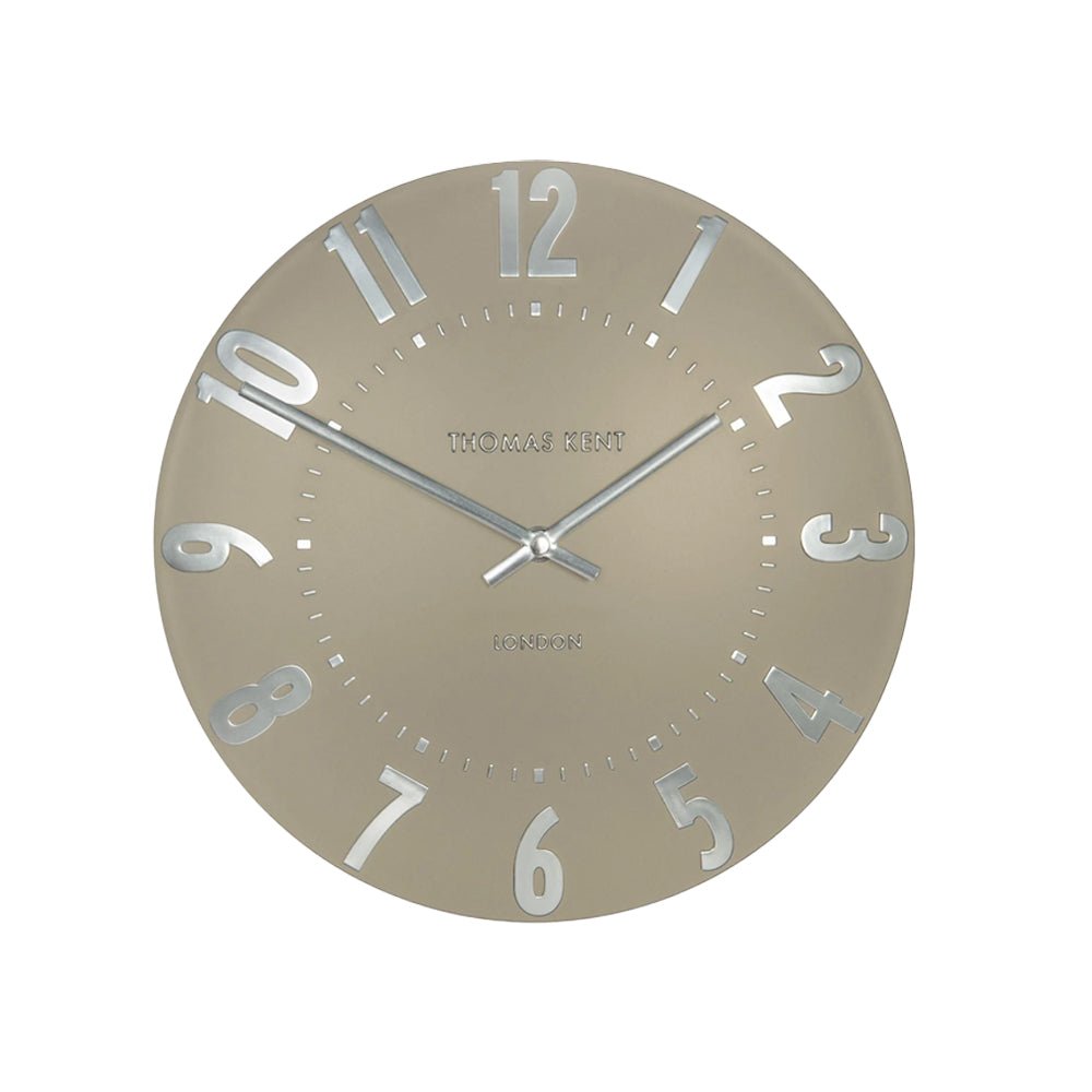 12'' Mulberry Wall Clock, Mocha