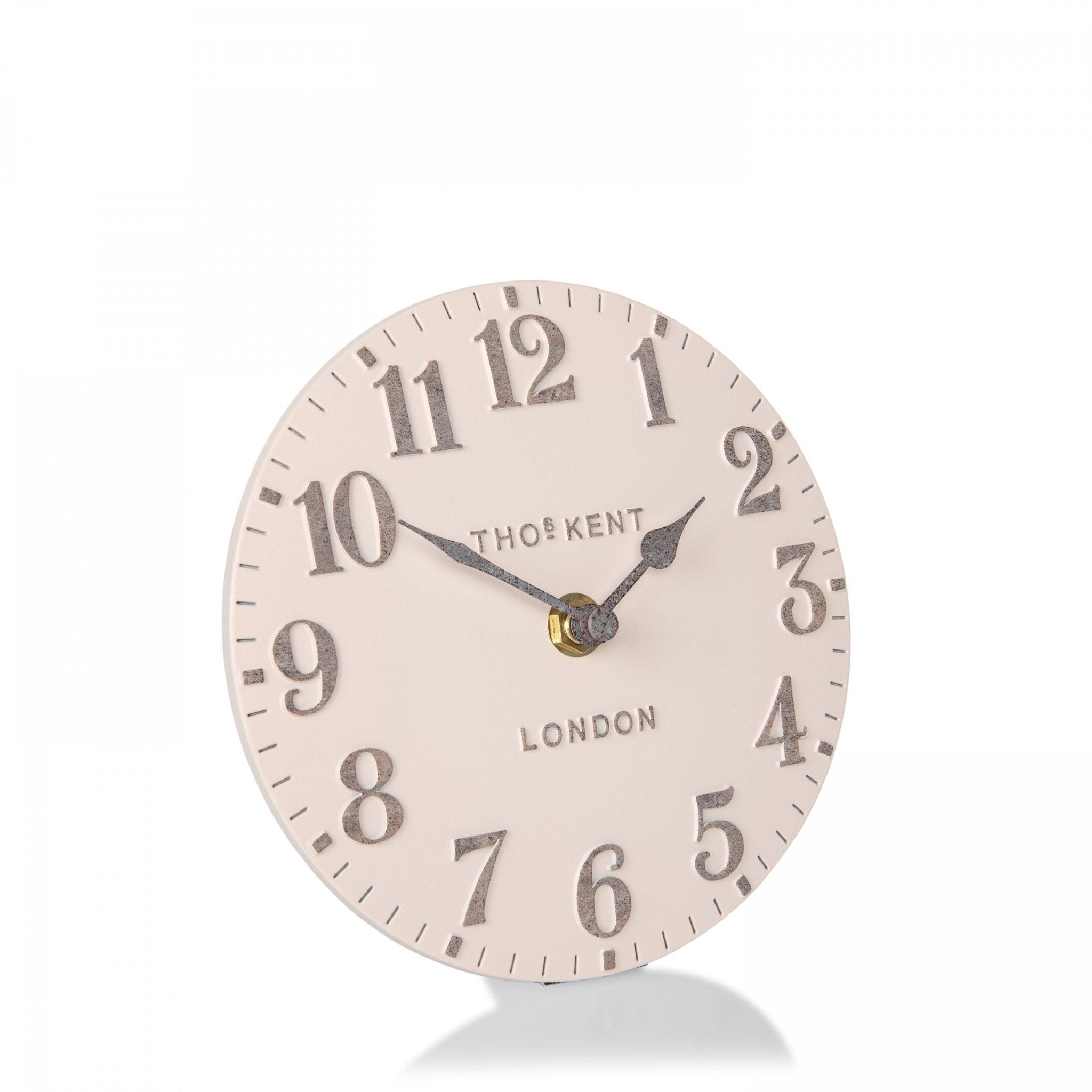 6" Arabic Mantel Clock, Shy Pink