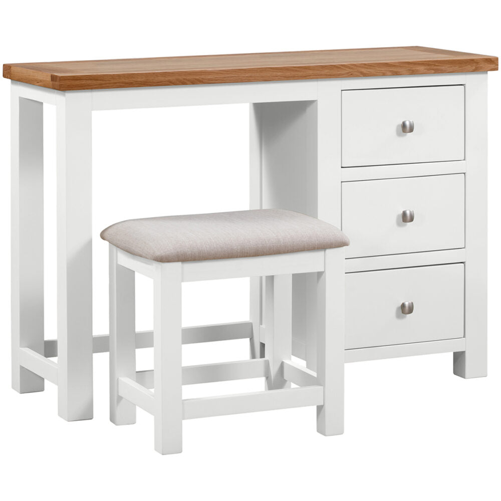 Dorset Dressing Table and Stool White
