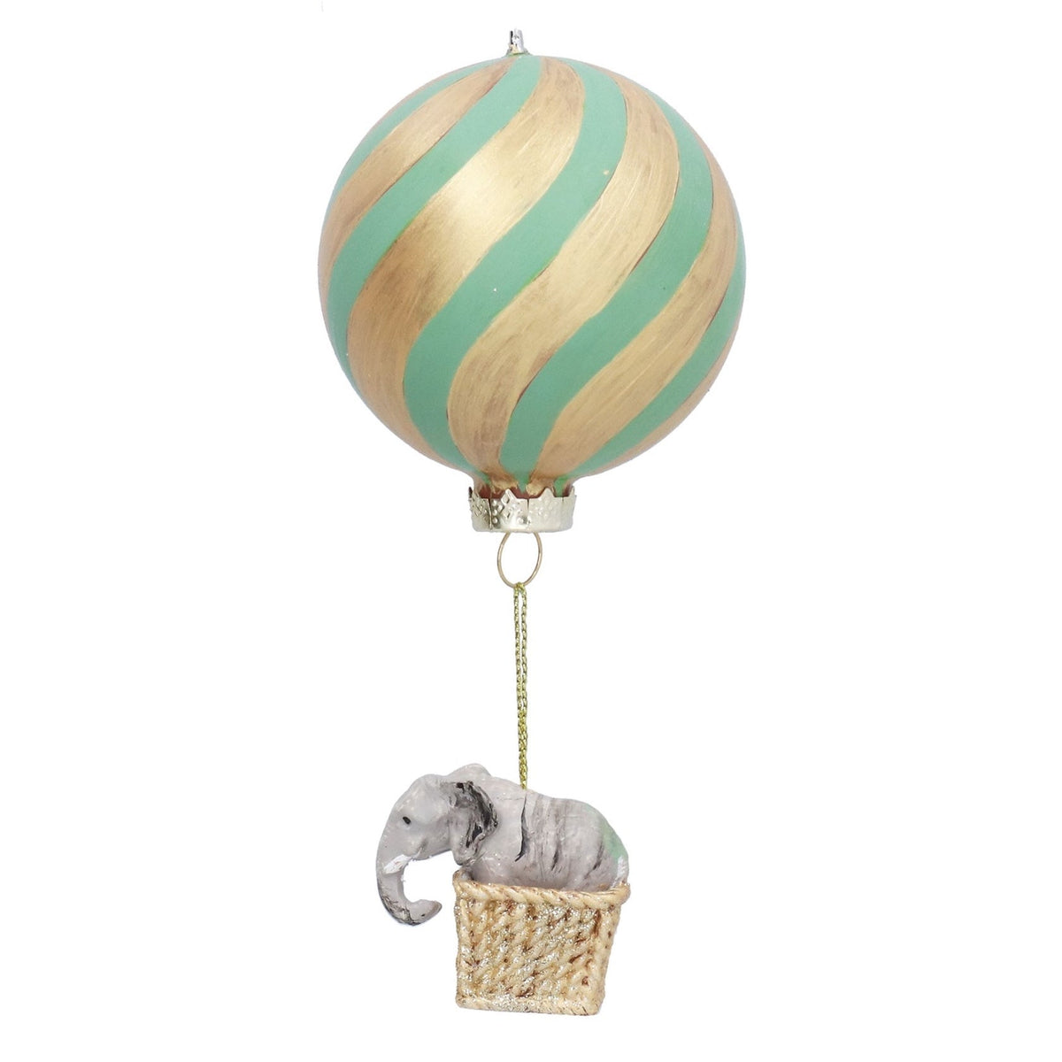 Animals in Hot Air Balloon Decoration, Assorted - Angela Reed - Christmas Decorations