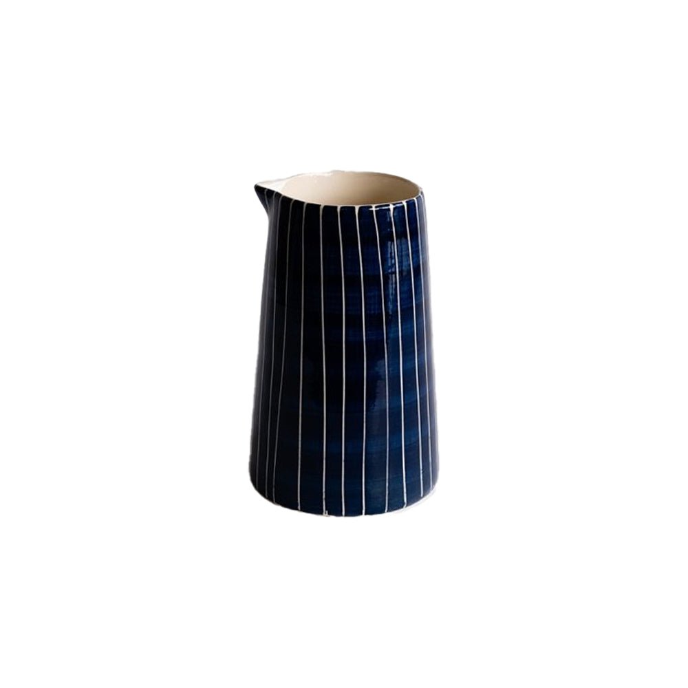 Blue Stripe Pitcher