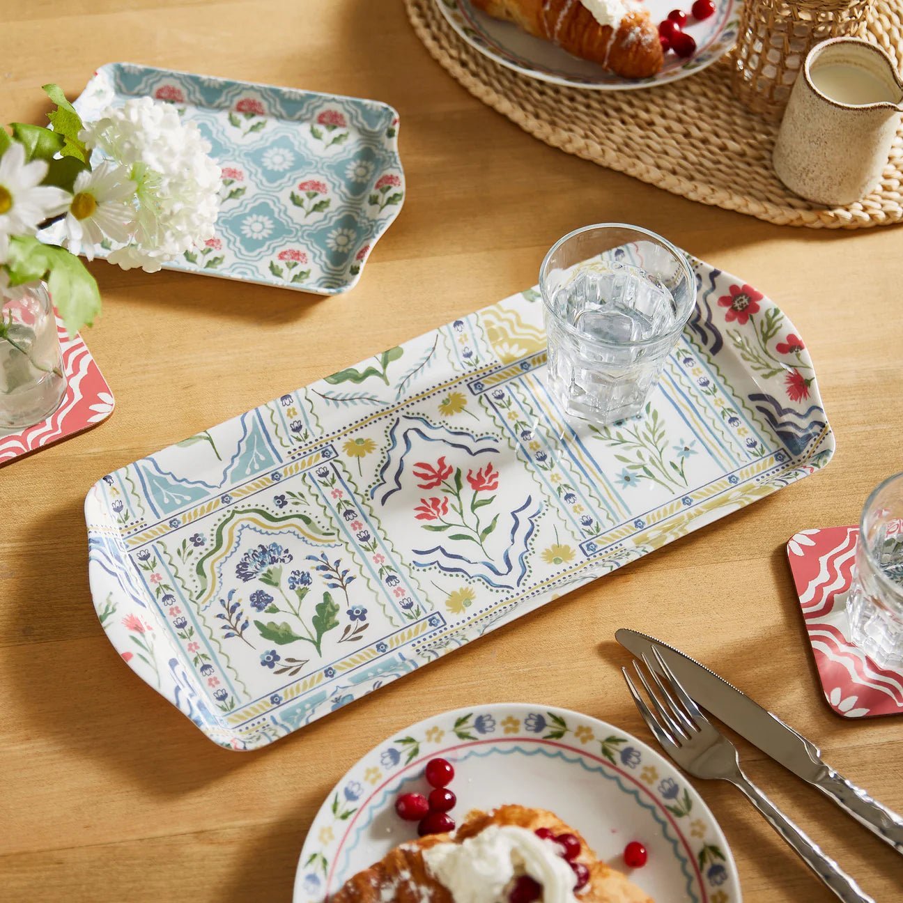 Boho Floral Sandwich Tray