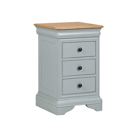 Bordeaux Bedside Chest Grey Paint