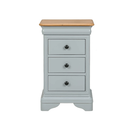 Bordeaux Bedside Chest Oak,Grey Paint