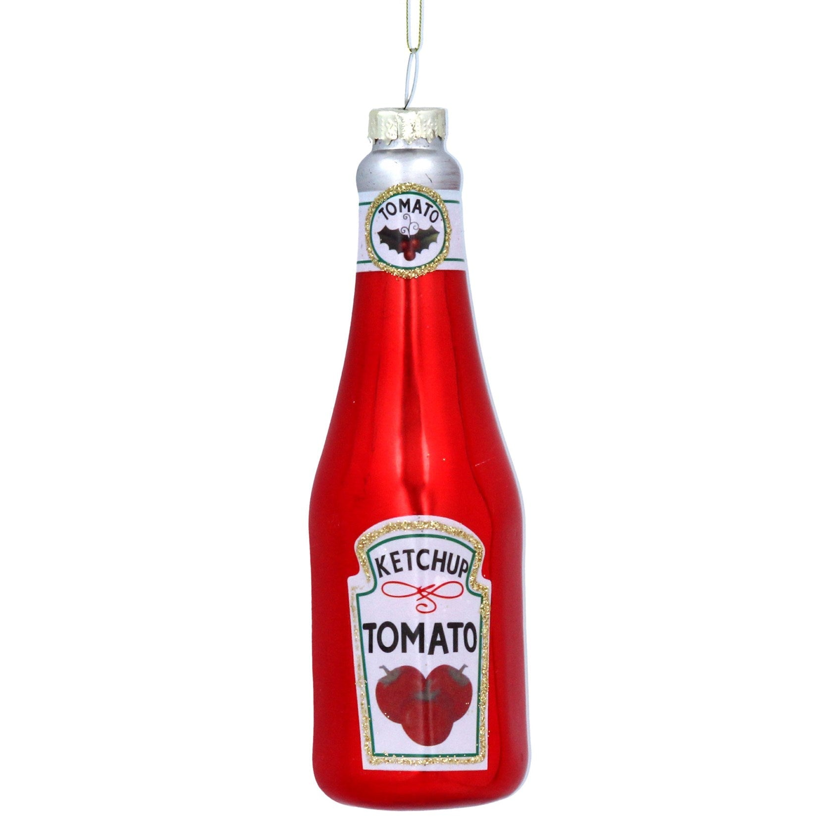 Bottle of Ketchup Bauble - Angela Reed - Christmas Decorations