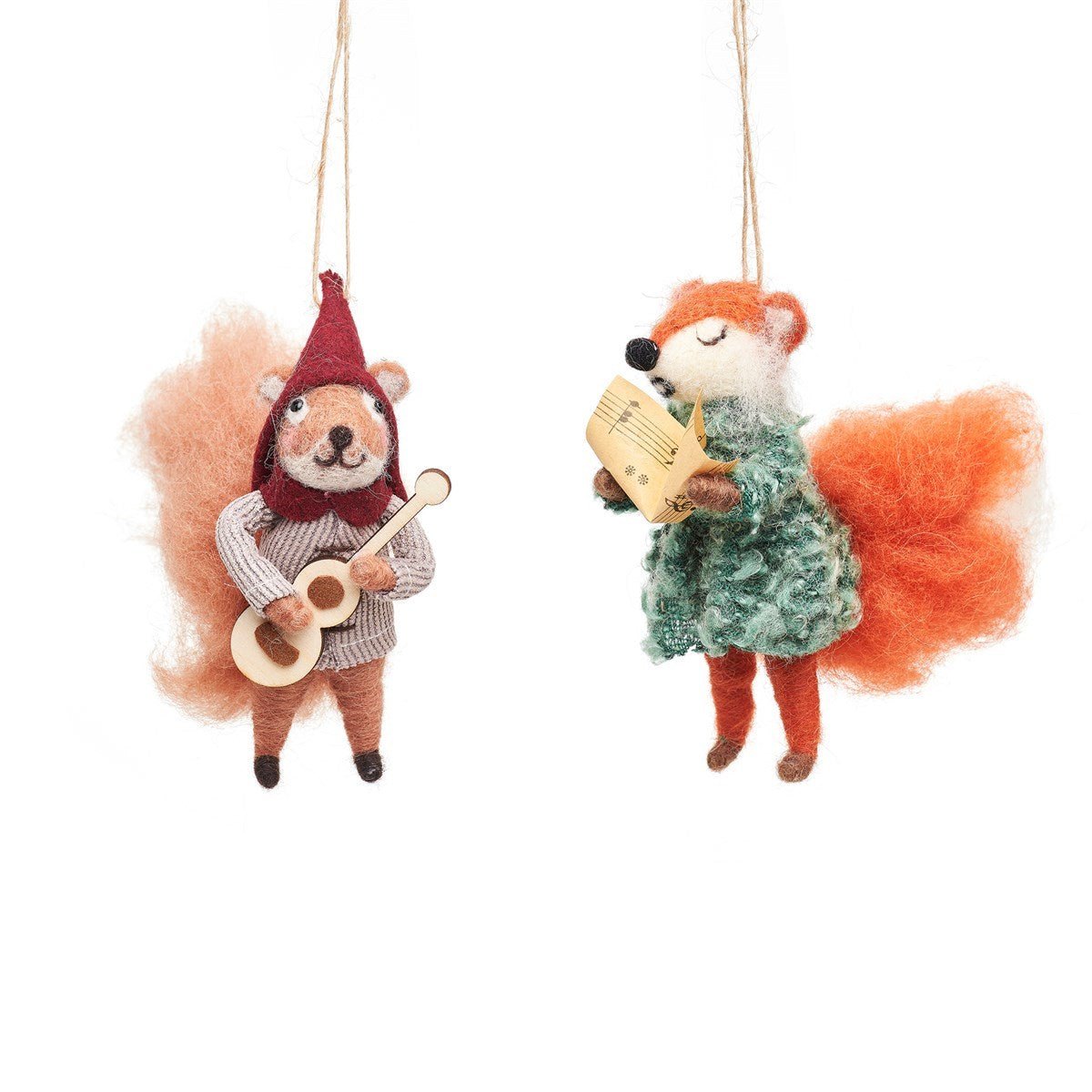 Carolling Felt Animals, Assorted