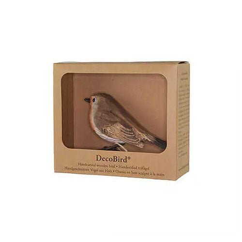 Carved Wooden Robin