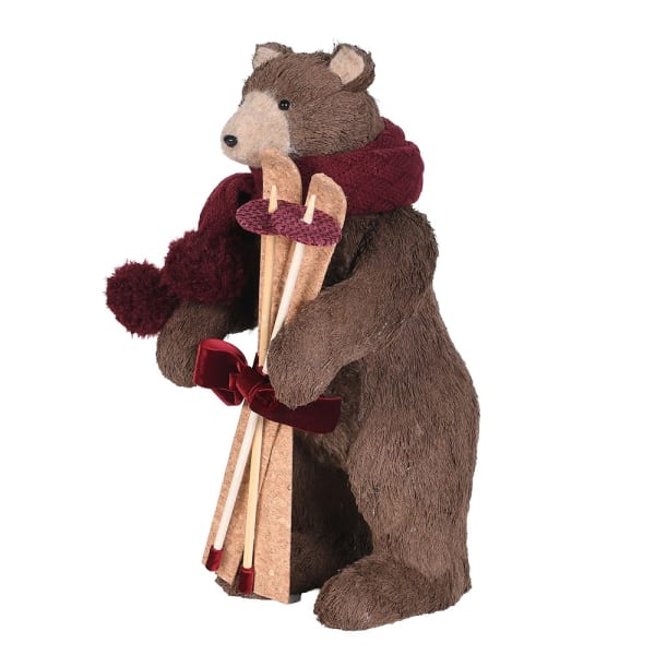 Charlie Fur Ski Bear - Angela Reed - Christmas Decorations