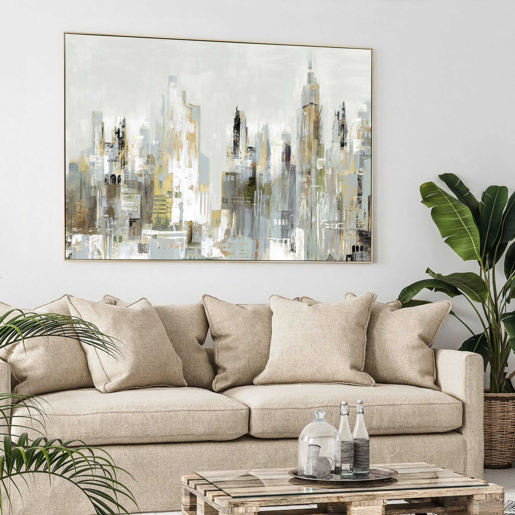 City Limits Framed Canvas