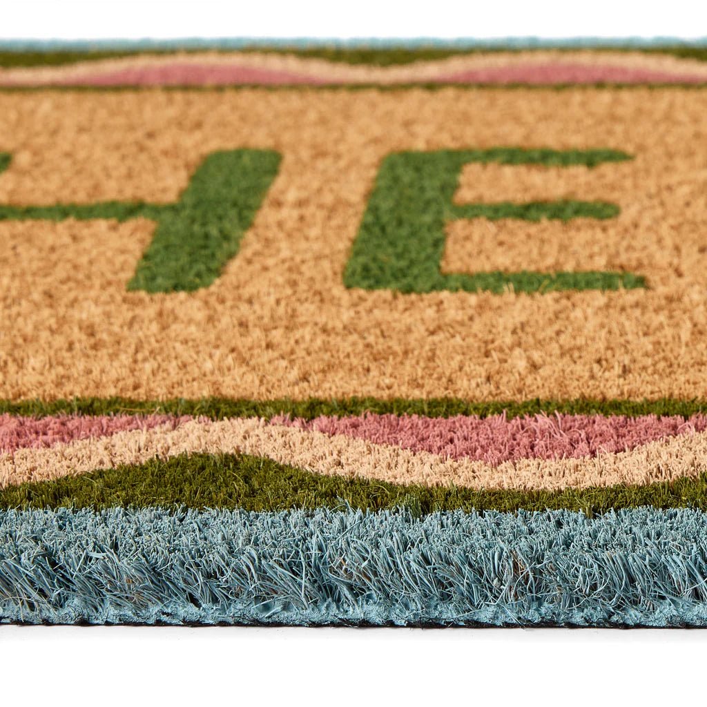 Coir Hello Scallop Door Mat