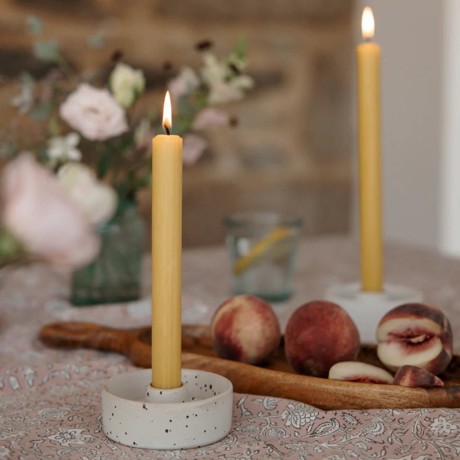 Dinner Candles, Pack of 6, Ochre