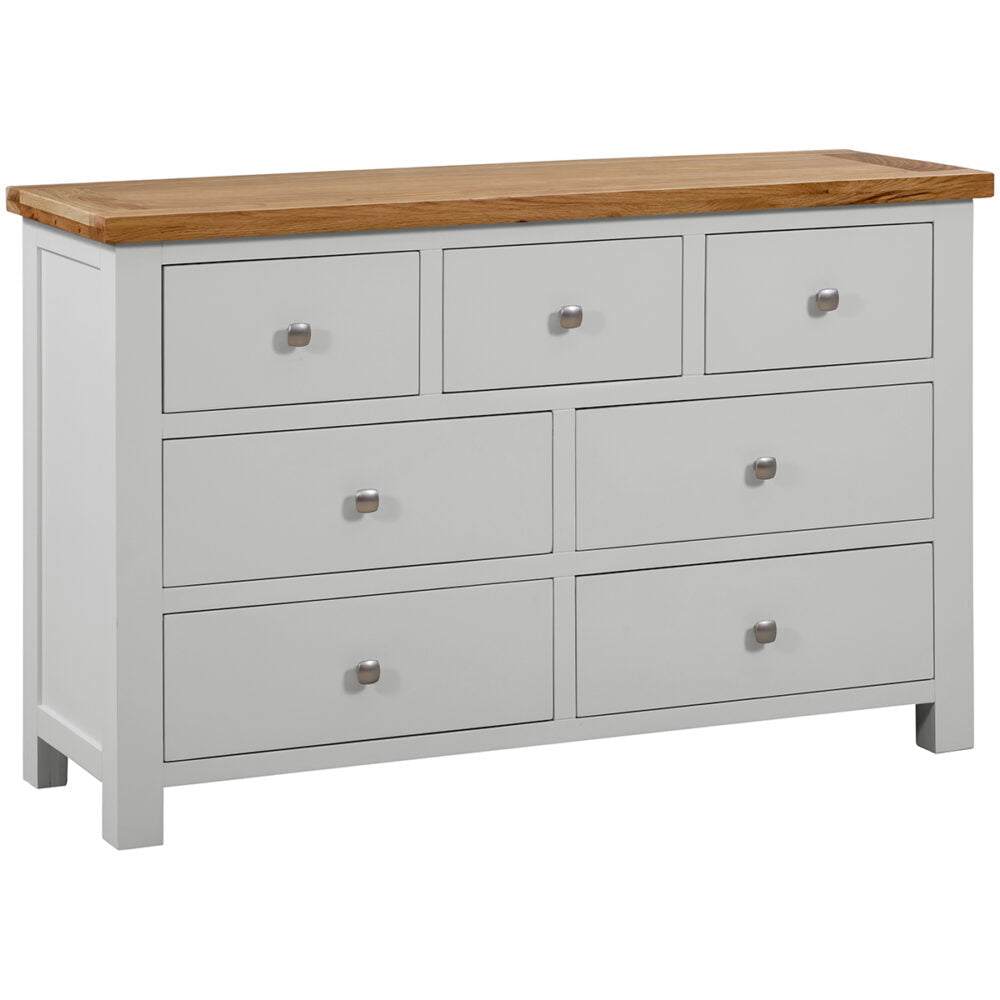Dorset 3 Over 4 Wide Chest Moon Grey