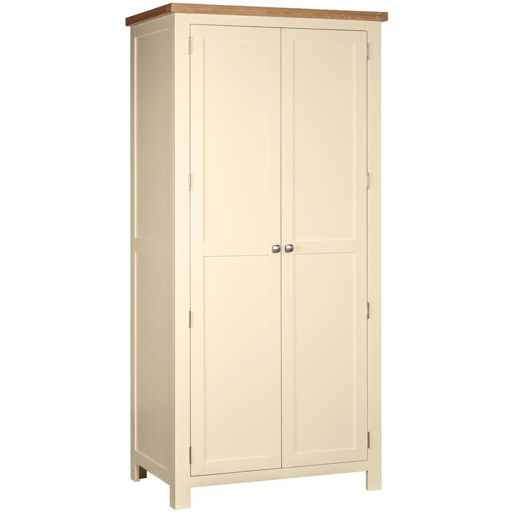 Dorset Double All Hanging Wardrobe Ivory
