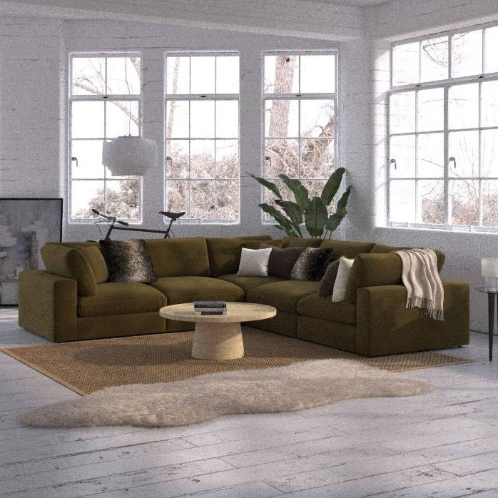 Eden 4 Seat Corner Sofa Manolo Mist,Manolo Seaspray,Manolo Dusk