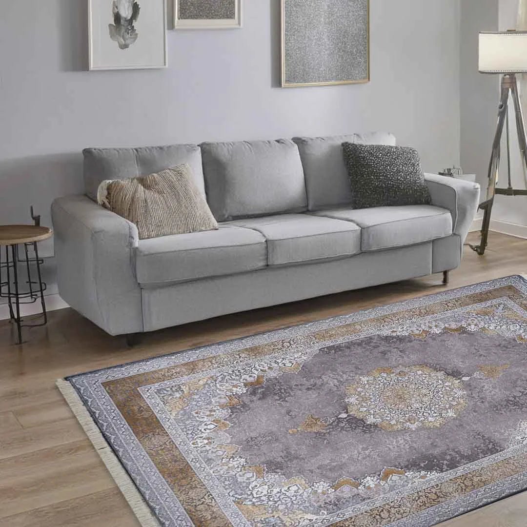 Emerald and Gold Persian Rug 120 x 170cm,80 x 300cm,150 x 230cm,200 x 300cm,250 x 350cm,300 x 400cm