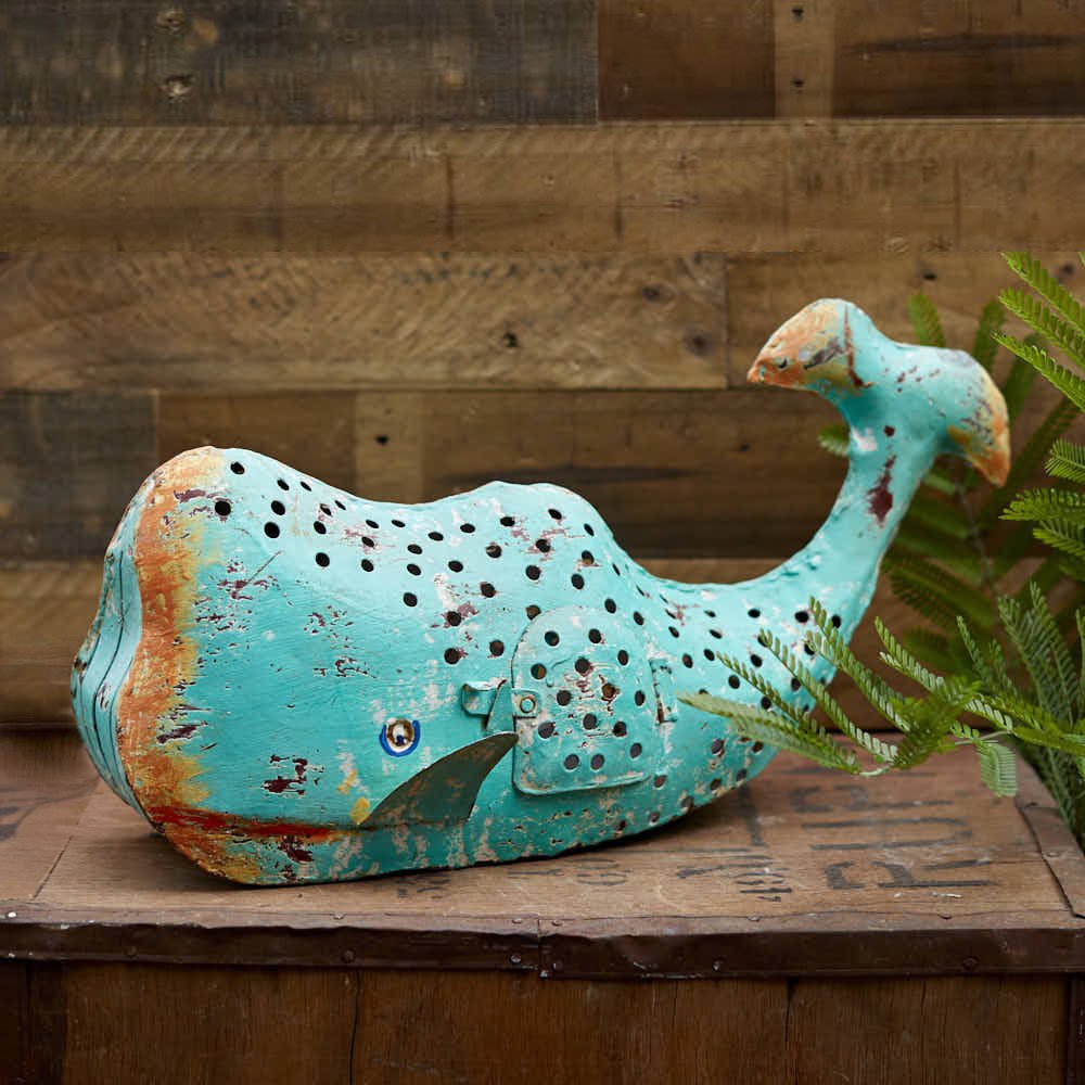Emerald Green Whale Tea-Light Holder
