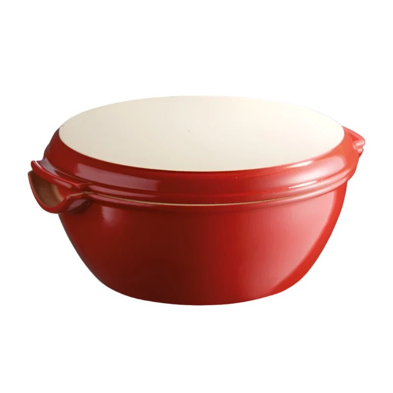 Emile Henry Round Bread Baker in Burgundy