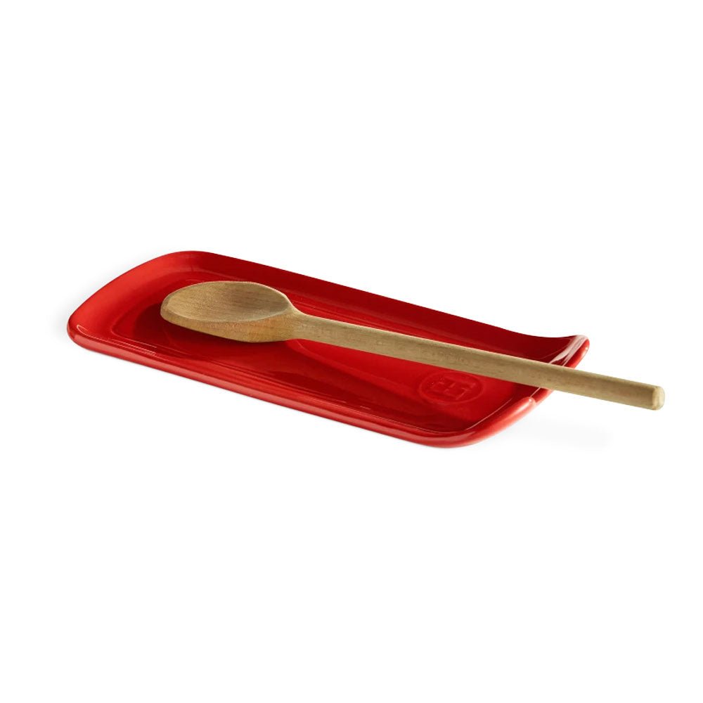 Emile Henry Spoon Rest Burgundy