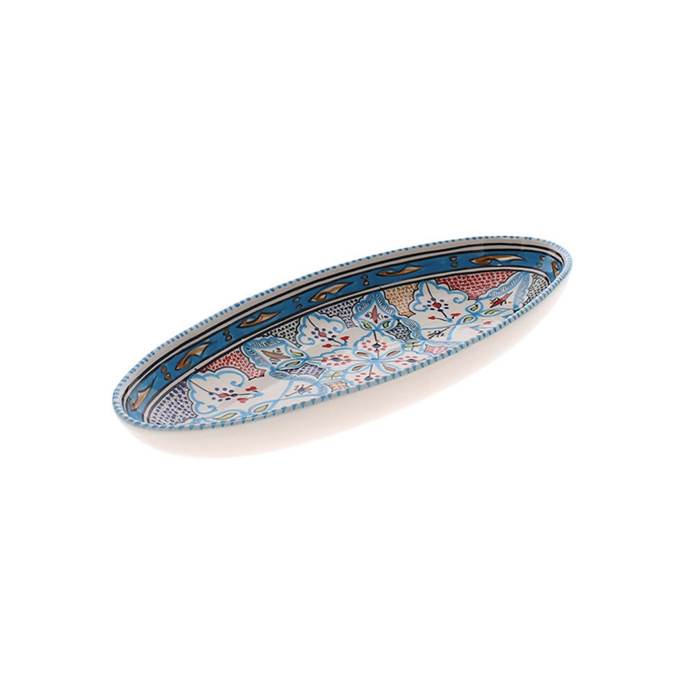Extra Large Hand Made Oval Dish, Aquamarine