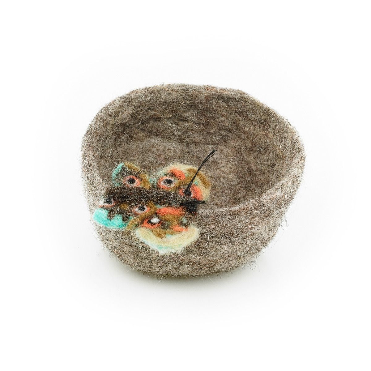 Felt Garden Bugs Trinket Dish Bee,Ladybird,Butterfly