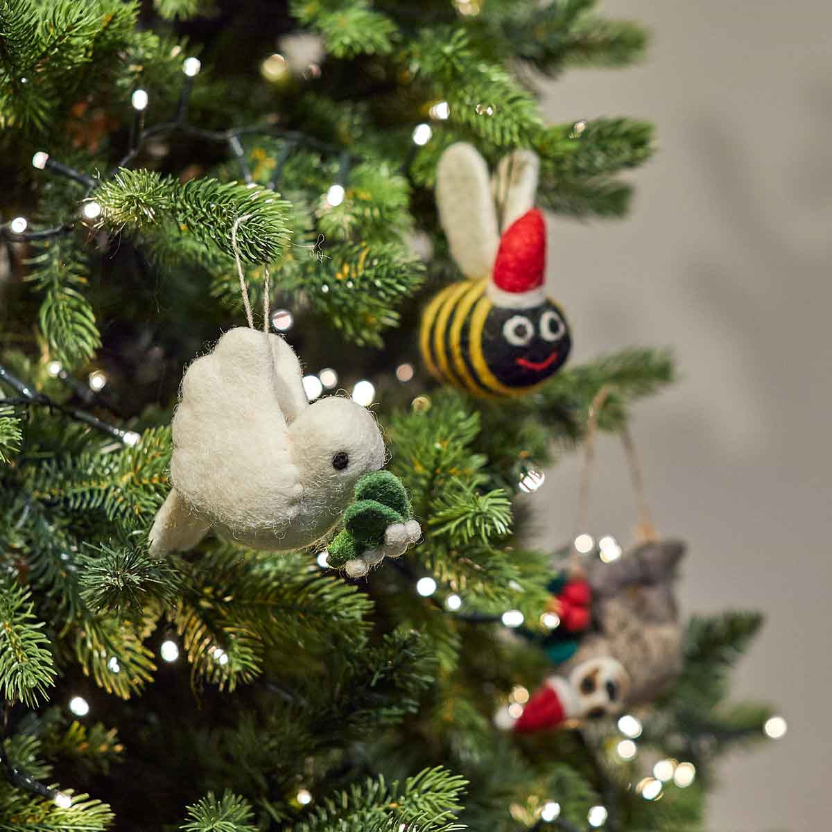 Felt Mistletoe Dove