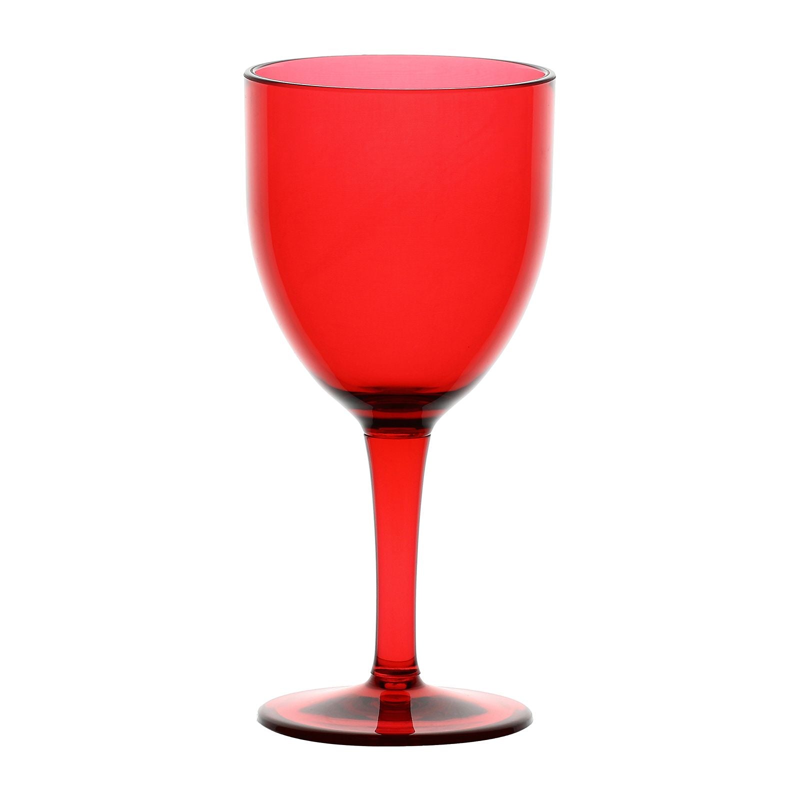Fiaba Acrylic Wine Glass, Red