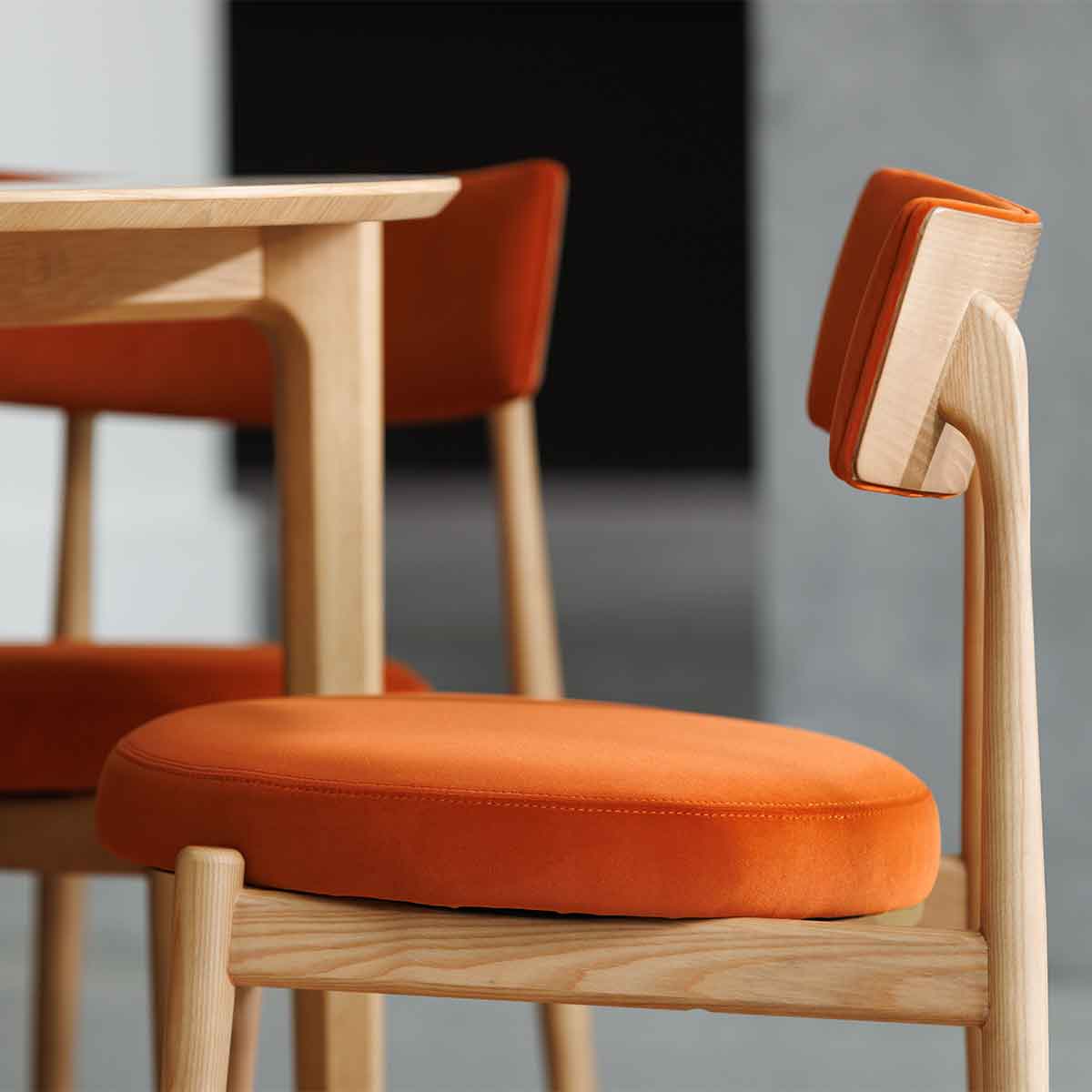 G Plan Flora Retro Dining Chair in Orange