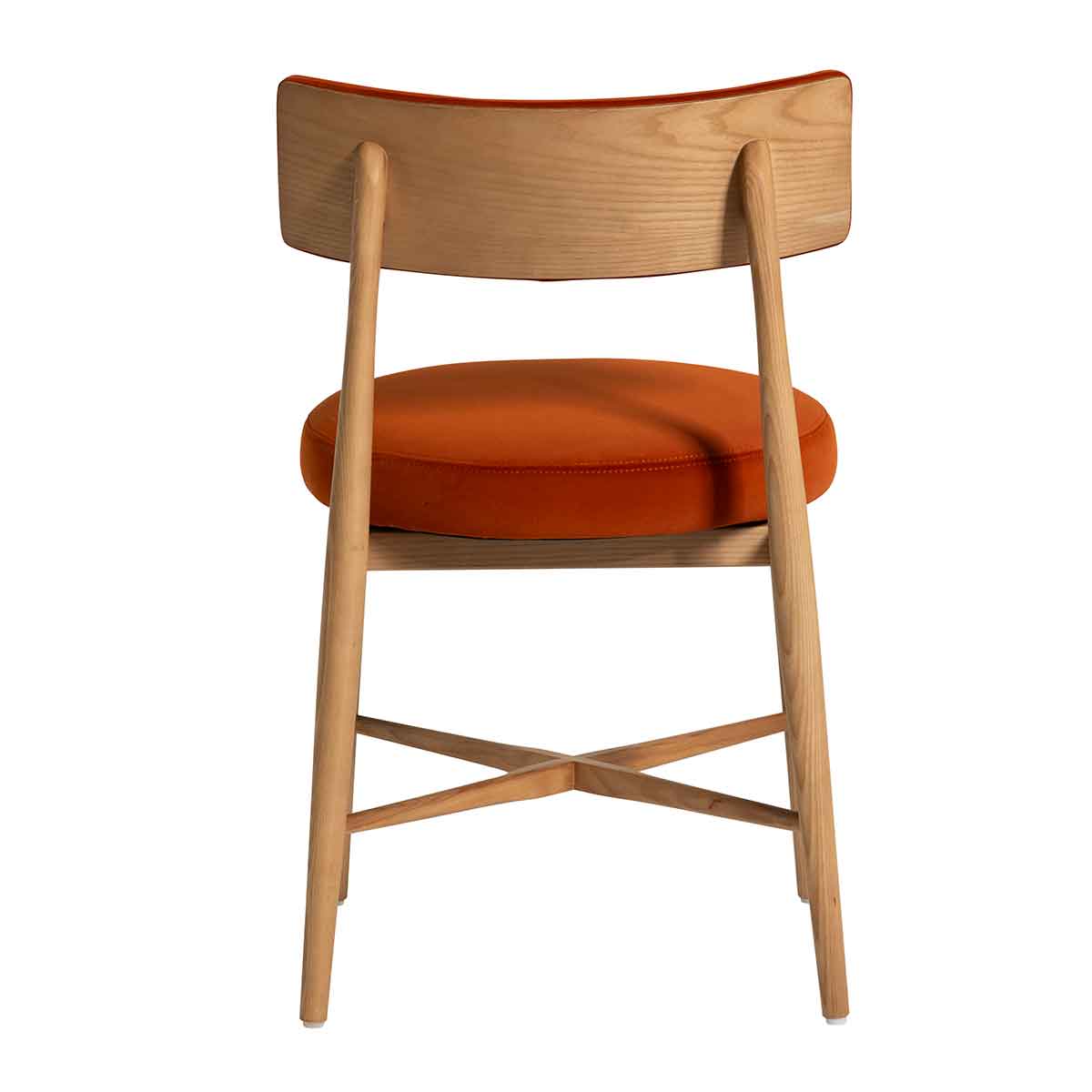 G Plan Flora Retro Dining Chair in Orange