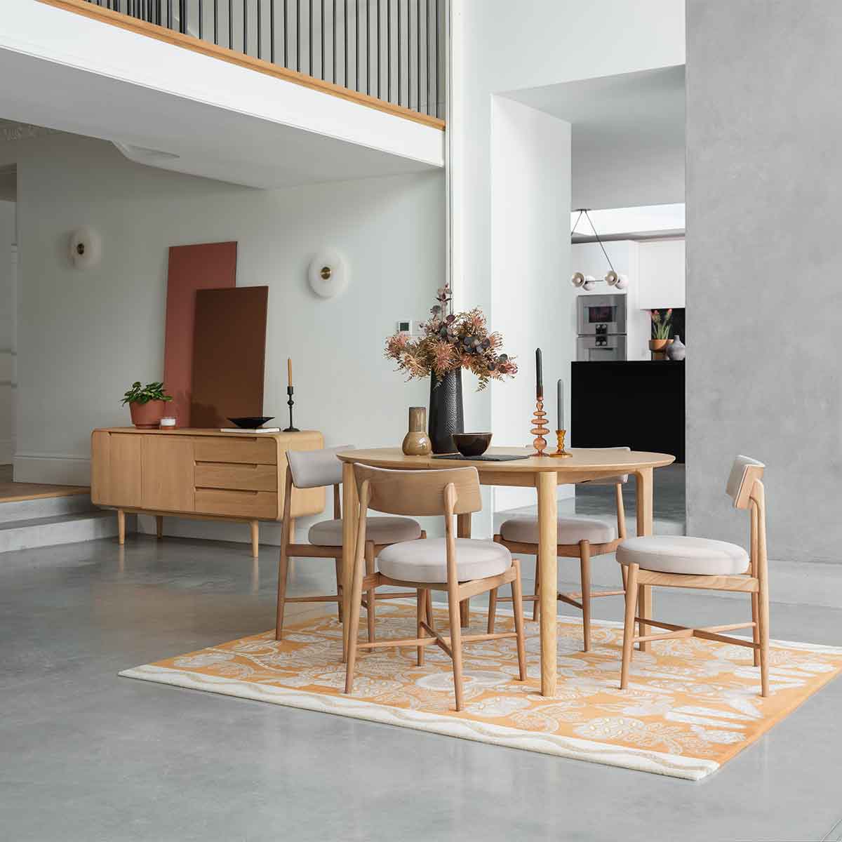 G Plan Flora Retro Dining Chair in Taupe