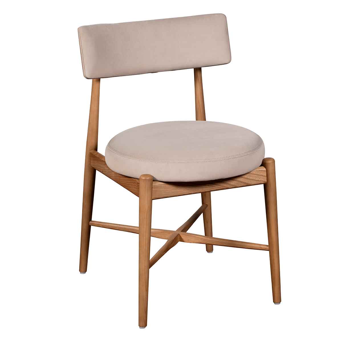 G Plan Flora Retro Dining Chair in Taupe