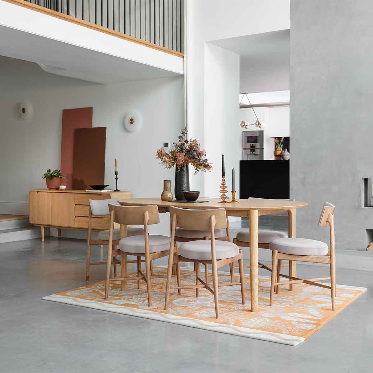 G Plan Flora Retro Dining Chair in Taupe