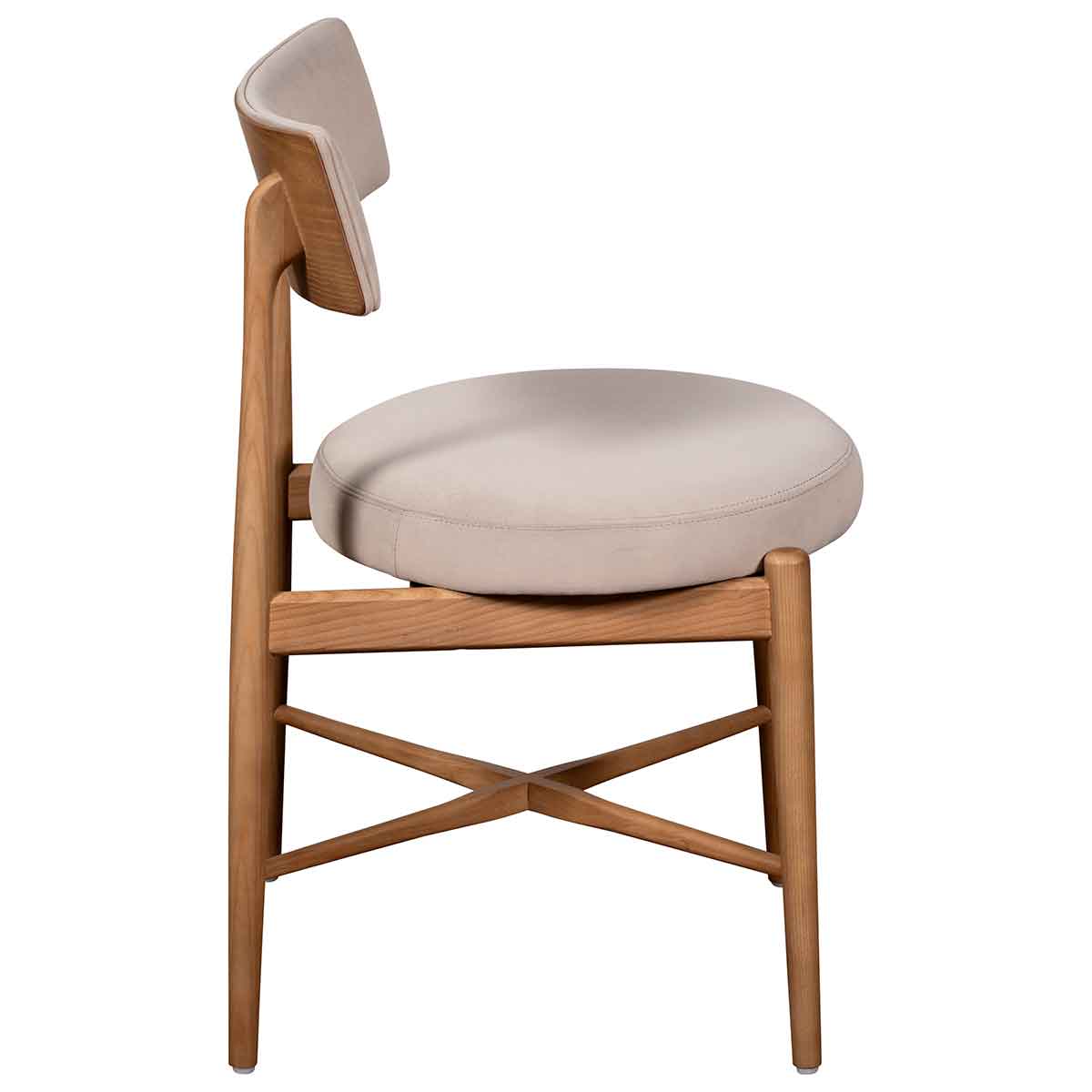 G Plan Flora Retro Dining Chair in Taupe