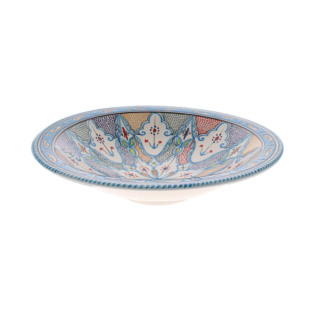 Giant Hand Made Serving Bowl, Aquamarine