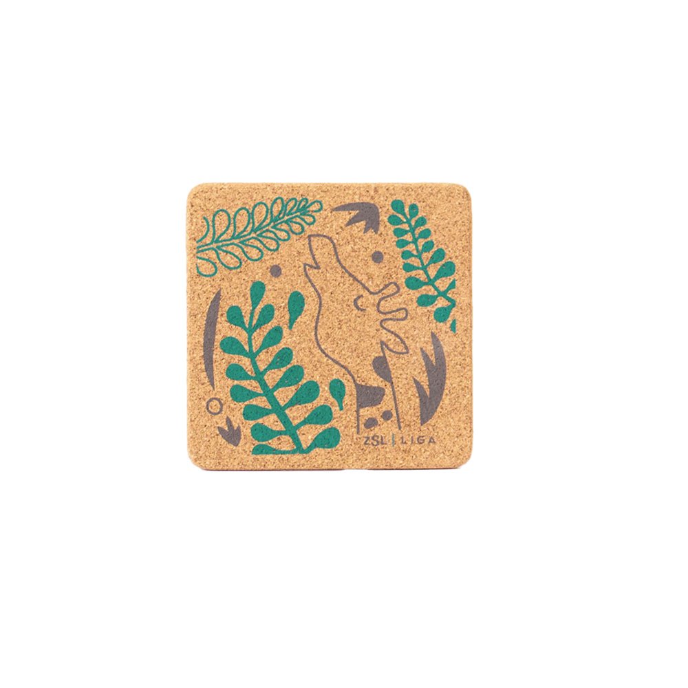 Giraffes Cork Coaster, Set of 4