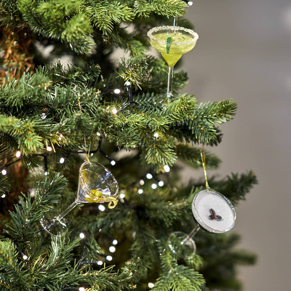 Glass Martini Bauble