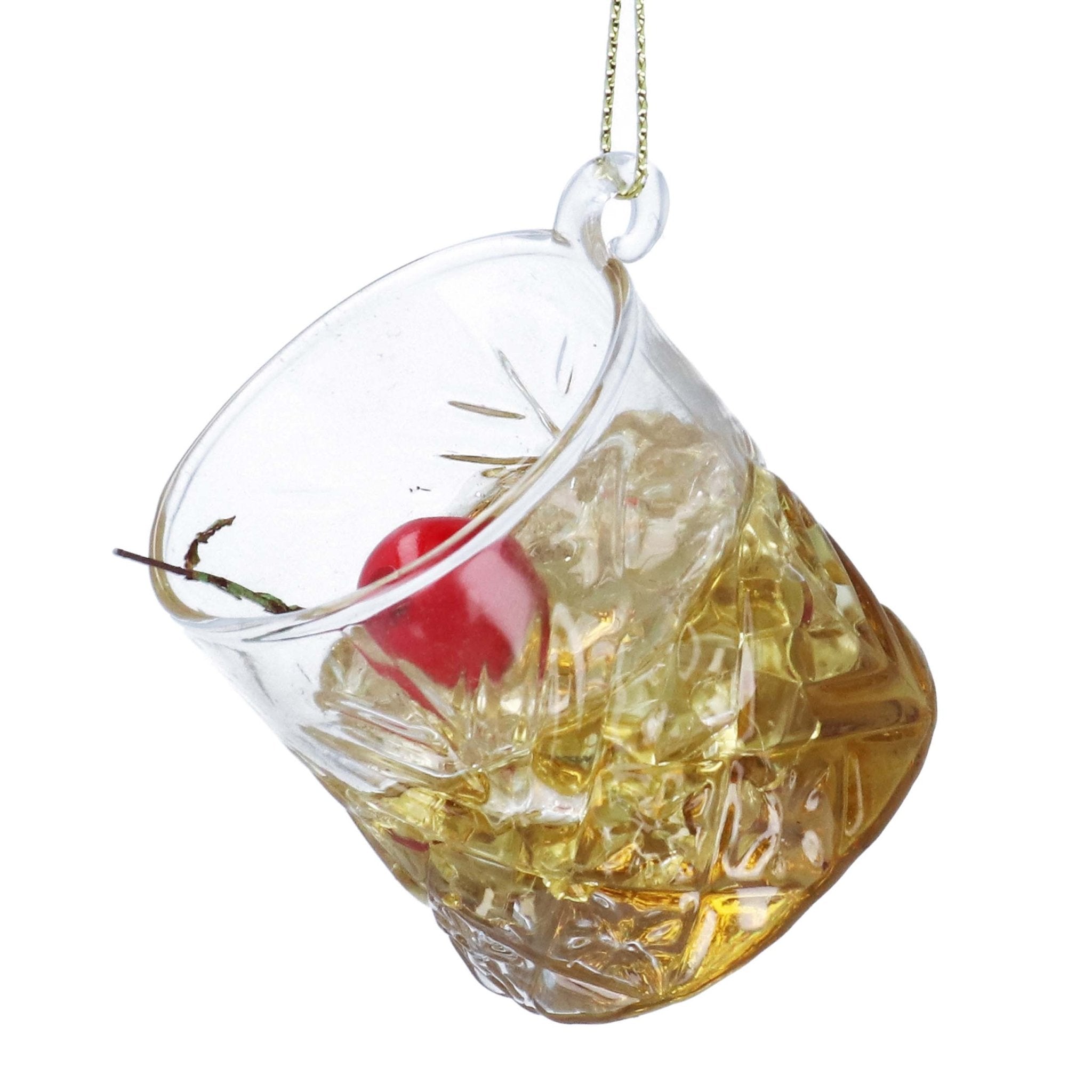 Glass Whisky Sour Bauble
