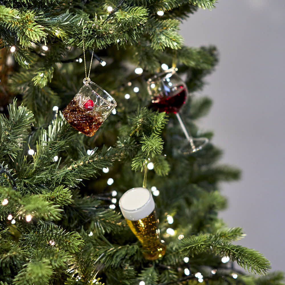 Glass Whisky Sour Bauble