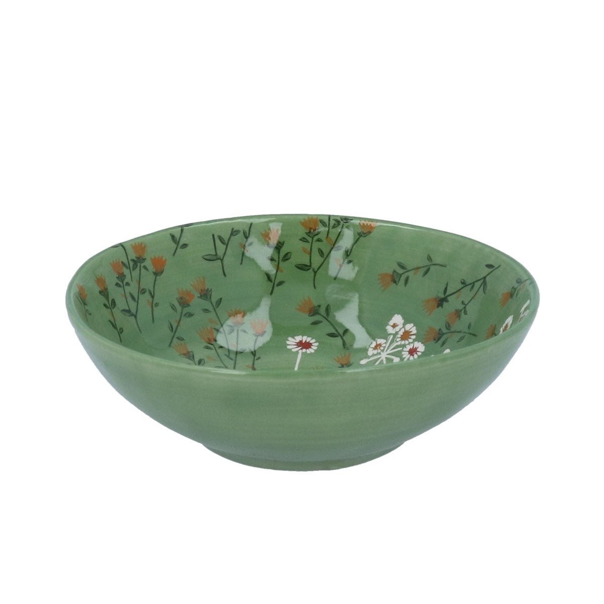 Green Wild Daisy Bowl Medium