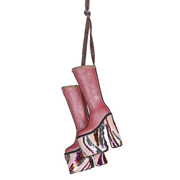 Groovy Spiral Platform Shoe Decorations
