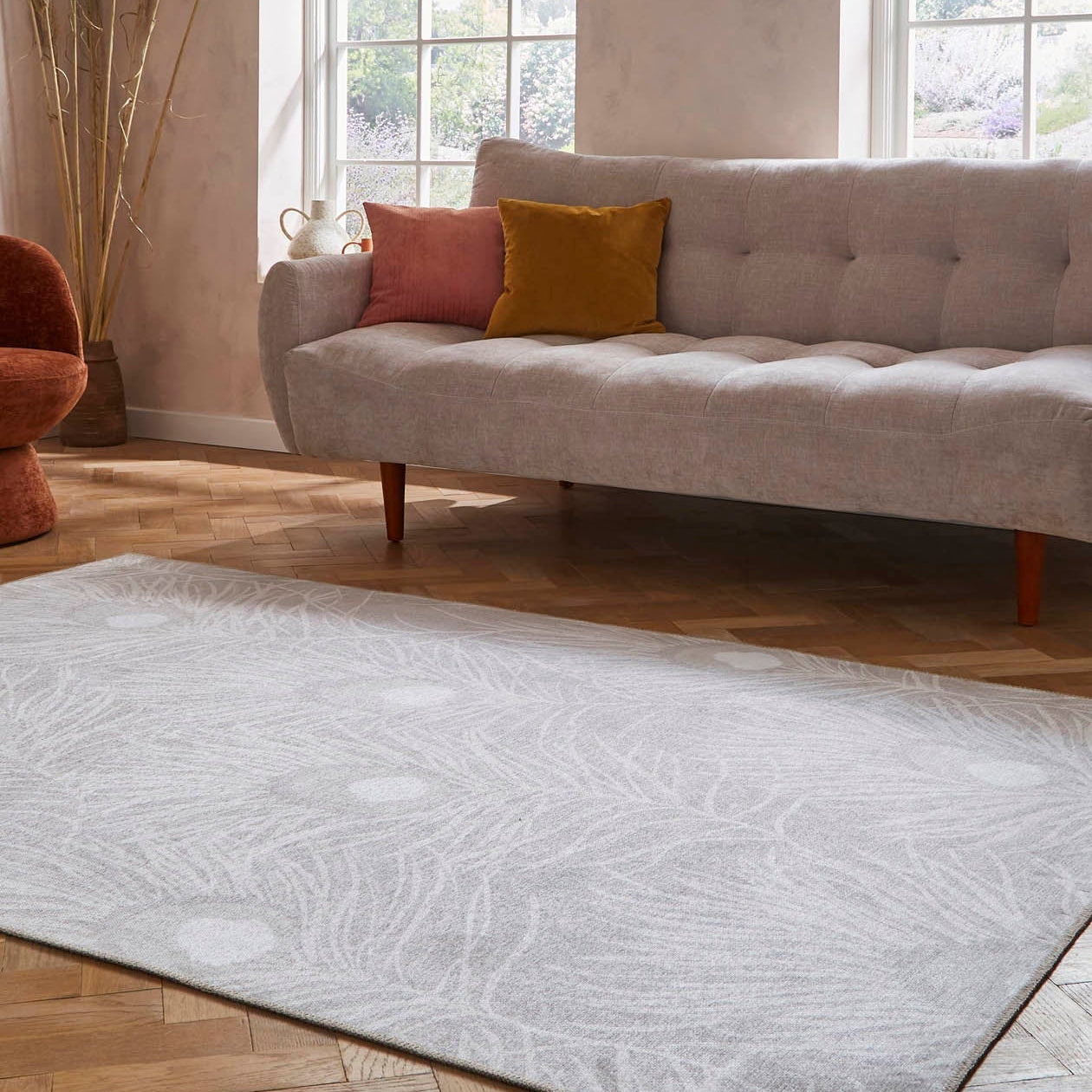 Harlequin Orlena Washable Rug, Putty 76 x 150cm,120 x 170cm,152 x 230cm,185 x 290cm,61 x 230cm