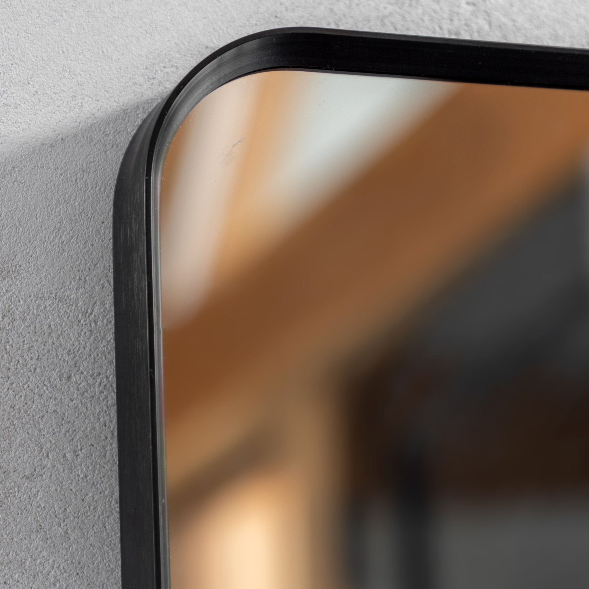 Holworth Small Rectangle Mirror, Black