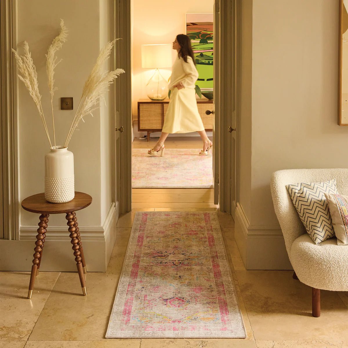 Hug Rug Eco-Washable Neo Classical Rug 120 x 185cm,160 x 230cm,185 x 275cm,75 x 220cm