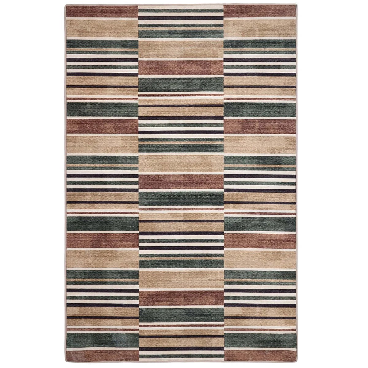 Hug Rug Eco-Washable Savanna Stripe Rug 75 x 220cm,120 x 185cm,160 x 230cm,185 x 275cm