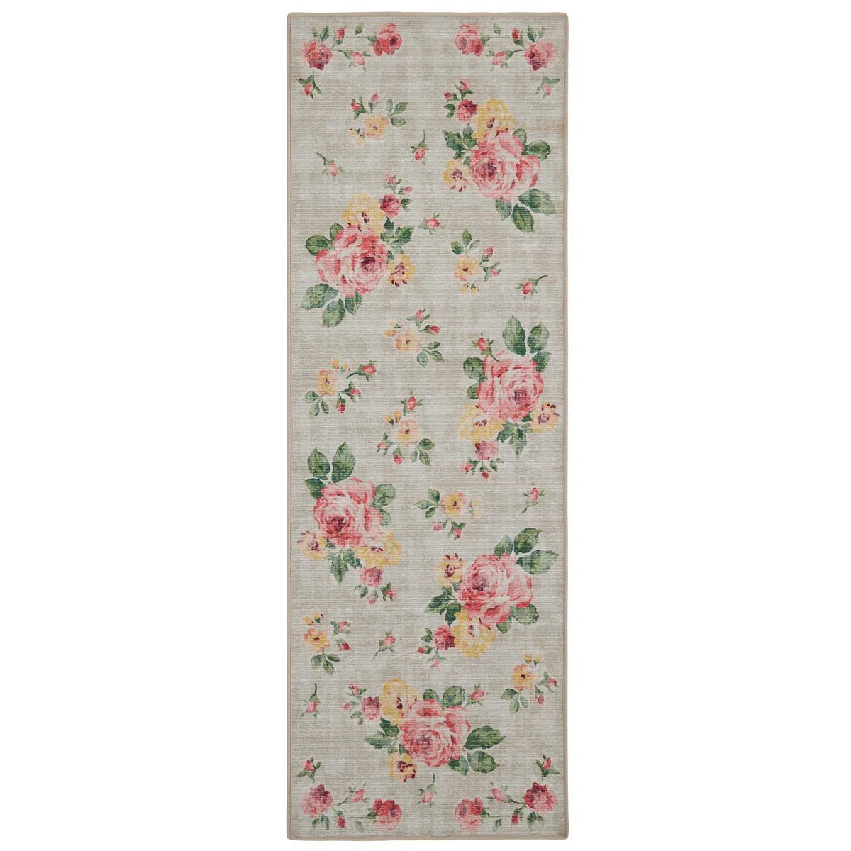 Hug Rug Eco-Washable Vintage Rose 75 x 220cm,120 x 185cm,160 x 230cm,185 x 275cm