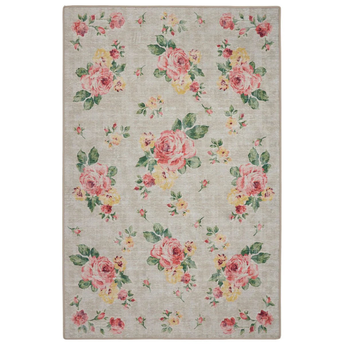 Hug Rug Eco-Washable Vintage Rose 75 x 220cm,120 x 185cm,160 x 230cm,185 x 275cm