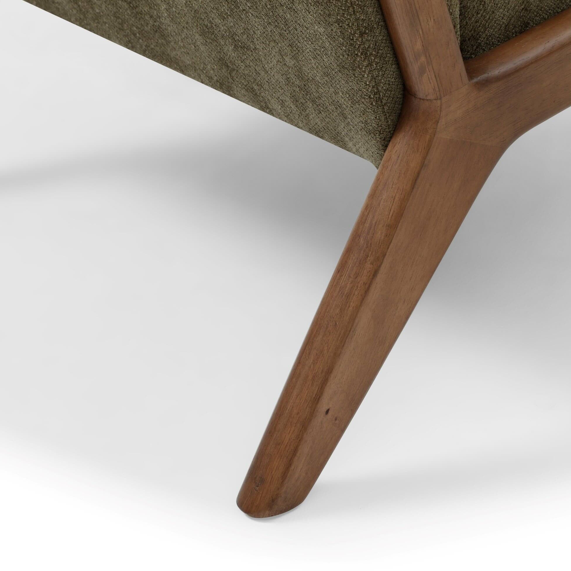 Inca Armchair Faux Brown Leather,Olive Fabric,Wine Fabric