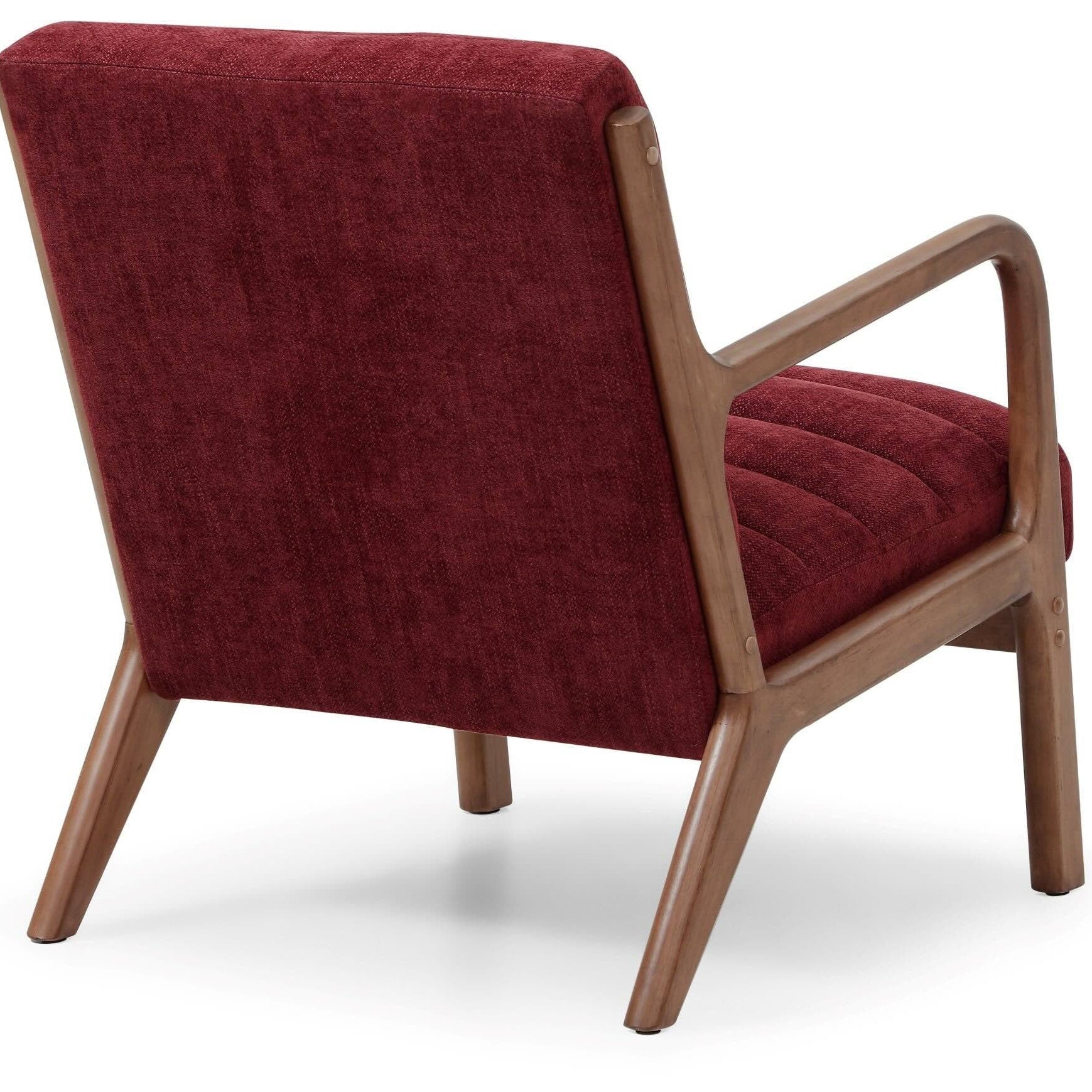 Inca Armchair Faux Brown Leather,Olive Fabric,Wine Fabric