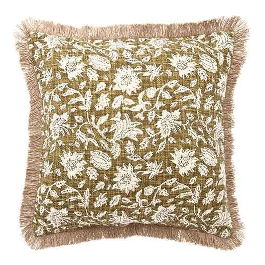 Inverewe Square Cushion, Olive